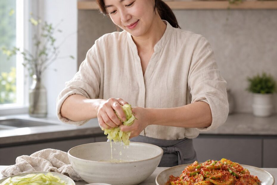 노각무침 만드는 법과 아삭한 식감 살리는 노하우