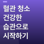 혈관 청소 건강한 습관으로 시작하기