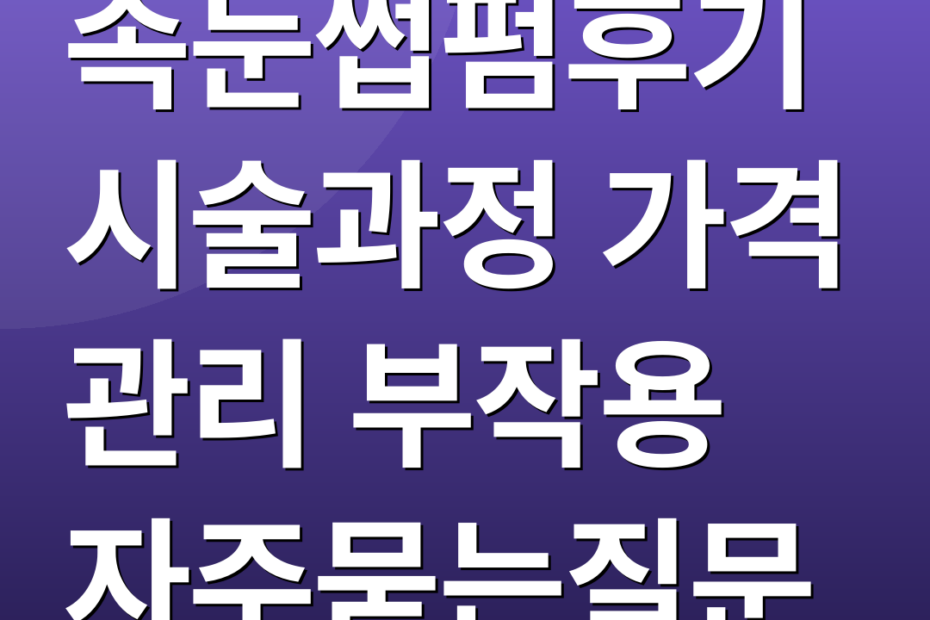 속눈썹펌후기 시술과정 가격 관리 부작용 자주묻는질문